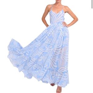 MISA Kalita Dress in Casablanca Blue Shell